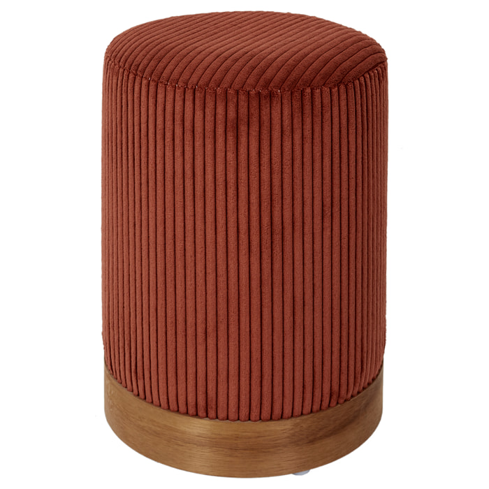 Pouf Cotele Scott Terracotta