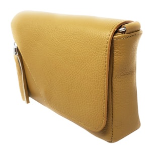 Chicca Borse Tracollina Donna in Pelle Senape