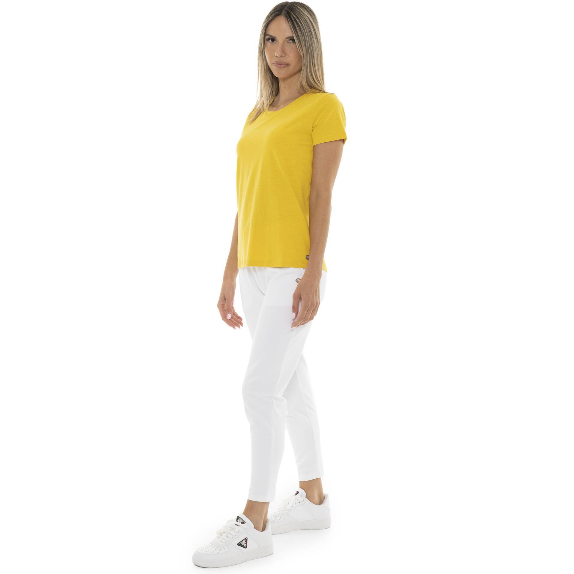 Leone Camiseta básica de mujer de manga corta