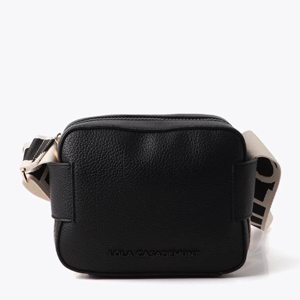 Borsa a tracolla in nylon a contrasto