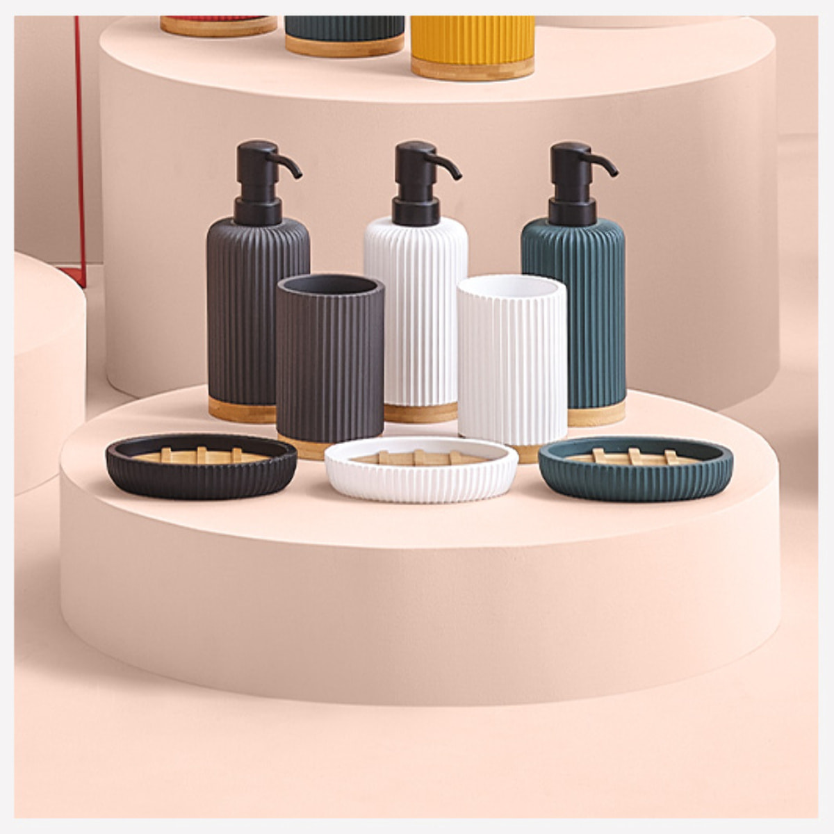 Distributeur à savon 270ml Blanc Modern Color