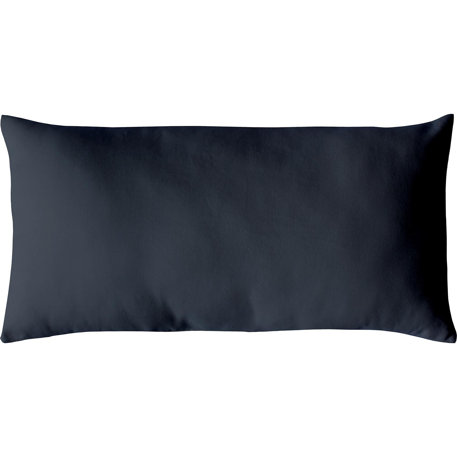 Coussin non déhoussable en coton uni - Gris Foncé