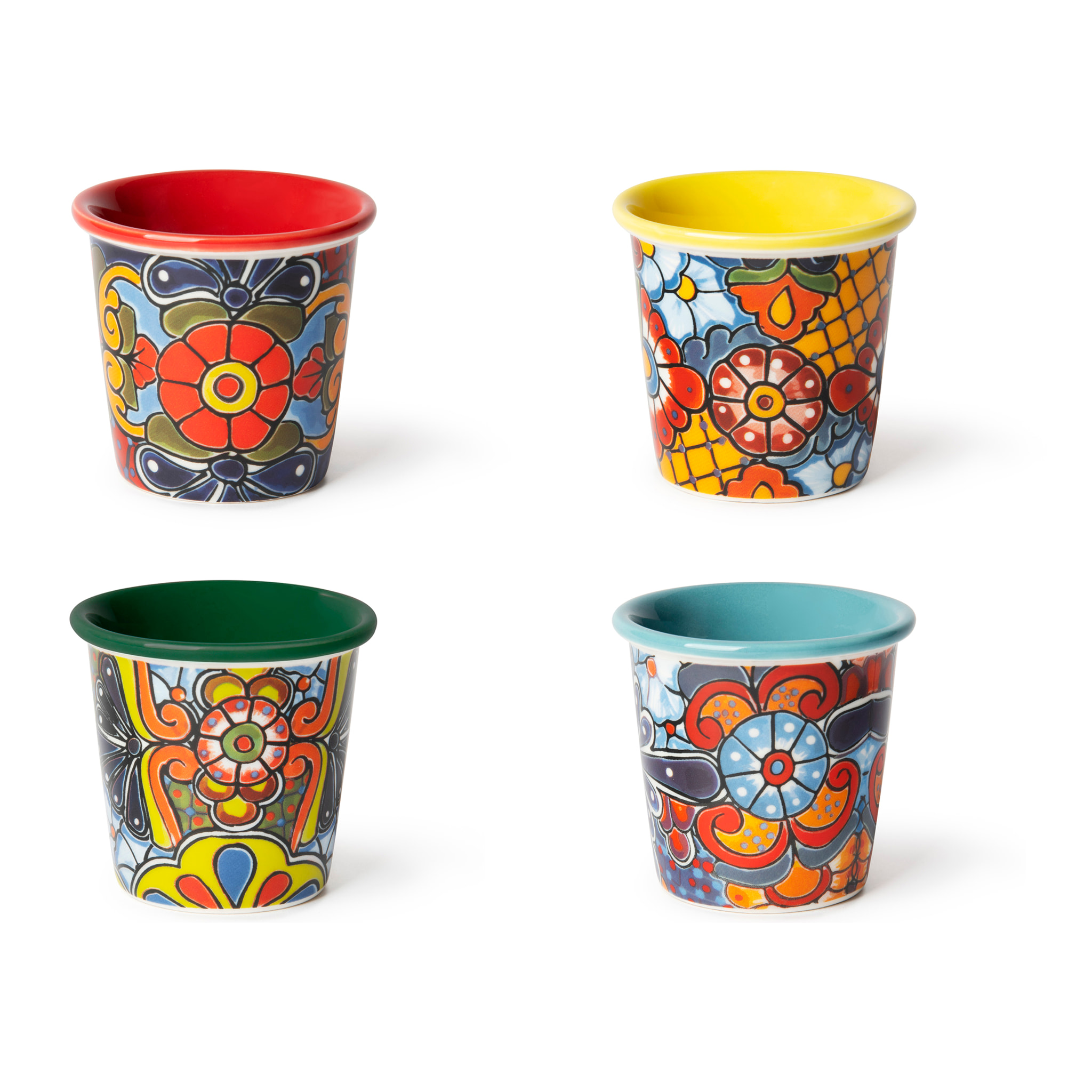 Set 4 Bicchierini Caffè Excelsa – Acapulco, New Bone China Multicolore