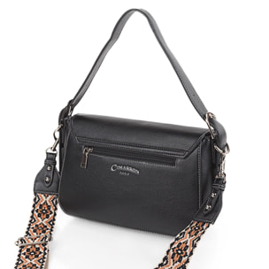 Bolso Bandolera Mujer Sint/Pu Cimarron Albany Negro