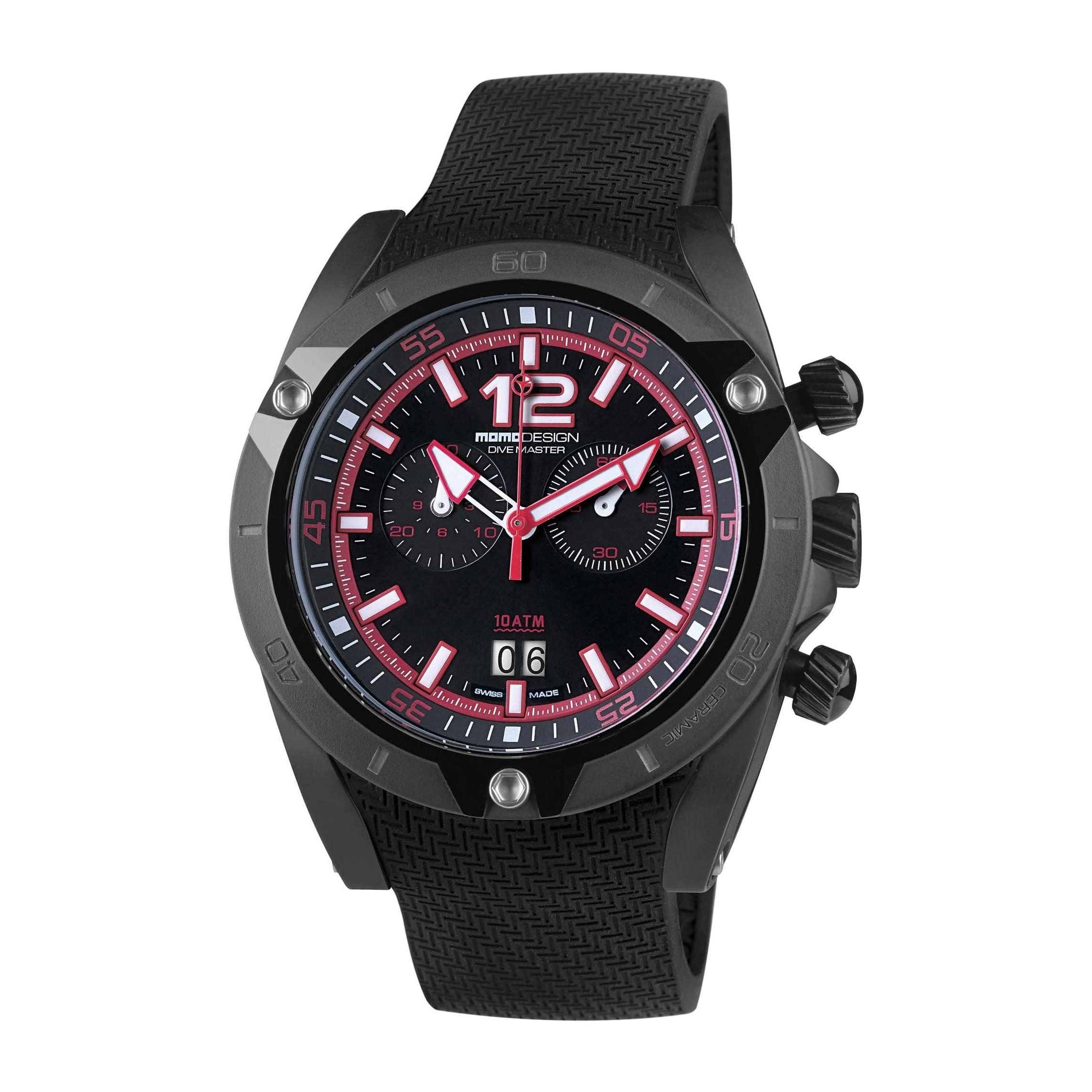 Orologio Momo Design DIVE MASTER Silicone Nero