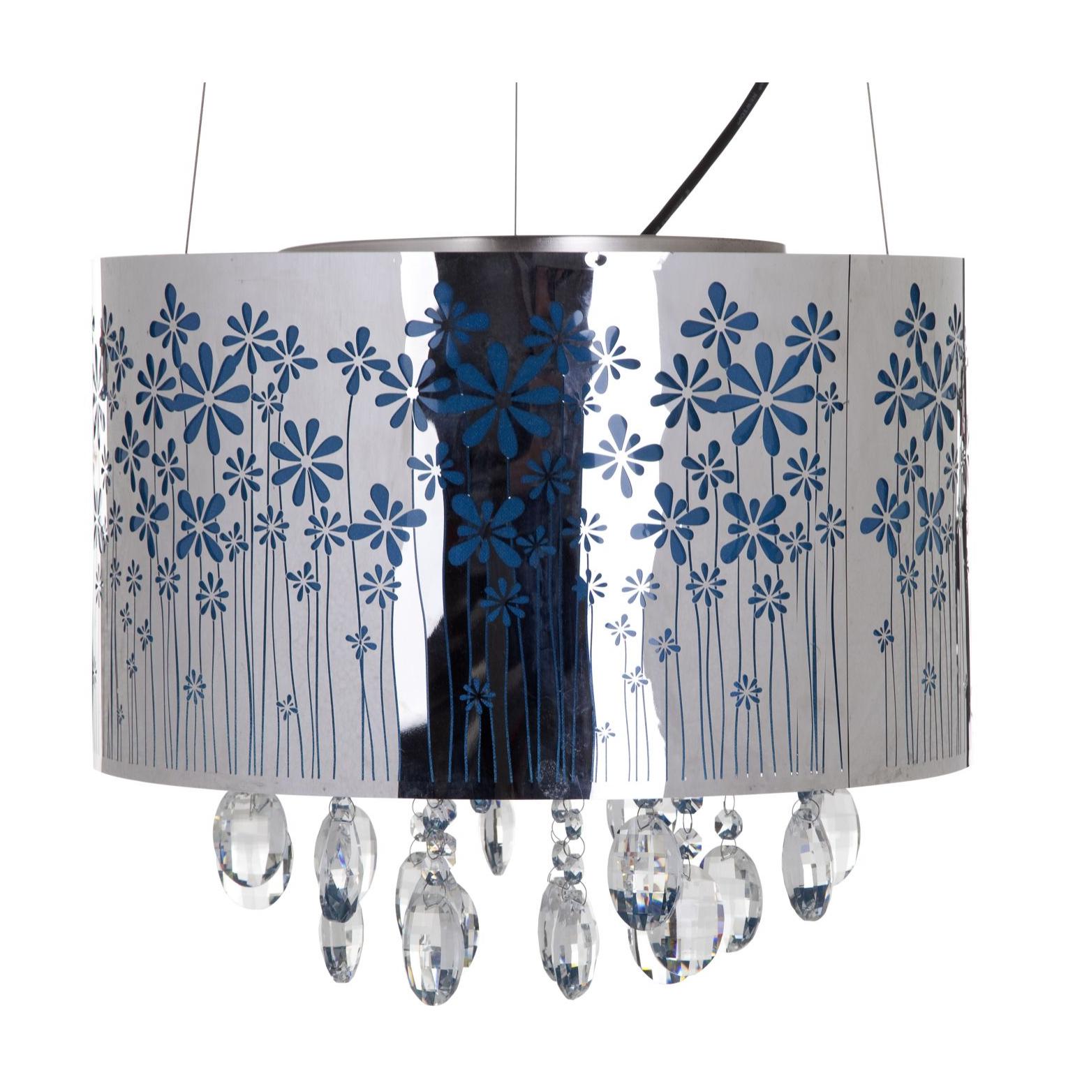 LAMPADARIO FIORI CON CRISTALLI CHARME 1921 BICOLORE