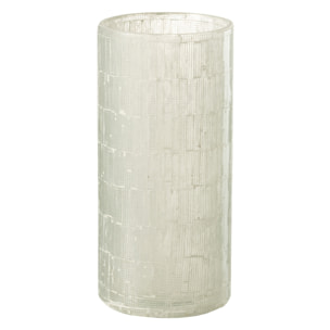 J-Line vase Mosaique - verre - gris clair - medium - 30 cm de hauteur