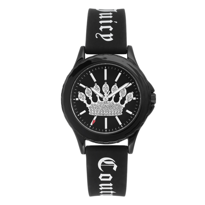 Reloj Juicy Couture JC1325BKBK Mujer Analogico Cuarzo con Correa de Silicona