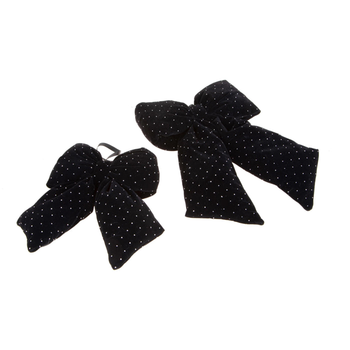 Fiocco con diamanti - Pezzi 3 - NERO - Bianchi Dino SpA