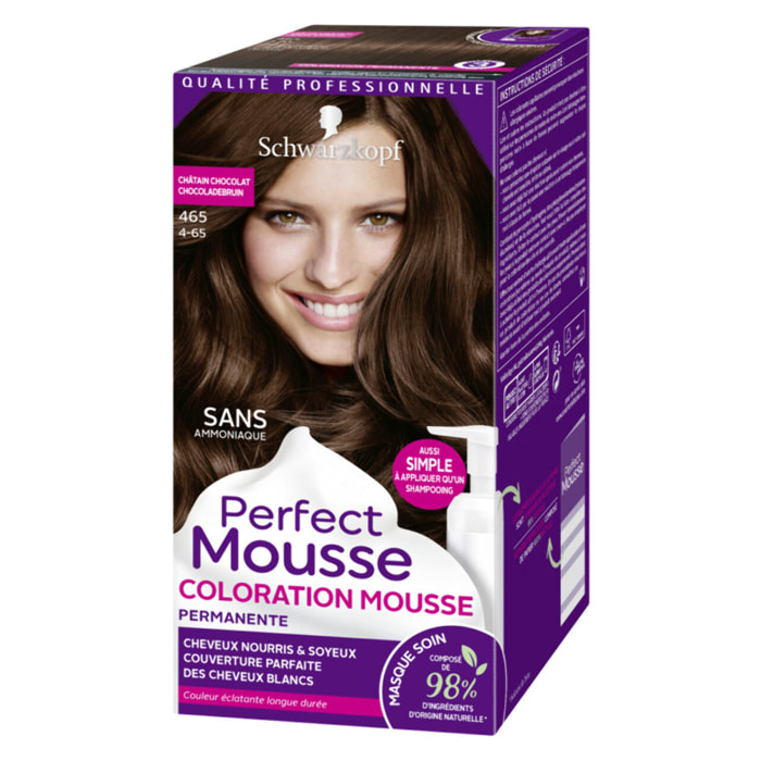 Perfect Mousse - Coloration Permanente - Châtain Chocolat 465