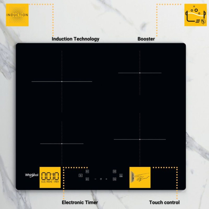 Plaque induction WHIRLPOOL WSQ4860NE