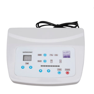 Strumento di bellezza ultrasuoni 2 in 1. Strumento di gestione dei nevi ad ultrasuoni e di rimozione delle macchie sul viso. 2 testine di azione.