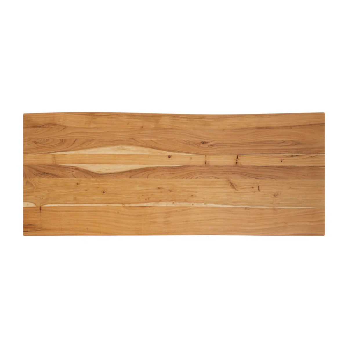 Table rectangulaire 8 personnes en bois d'acacia et métal  220 cm - Joko