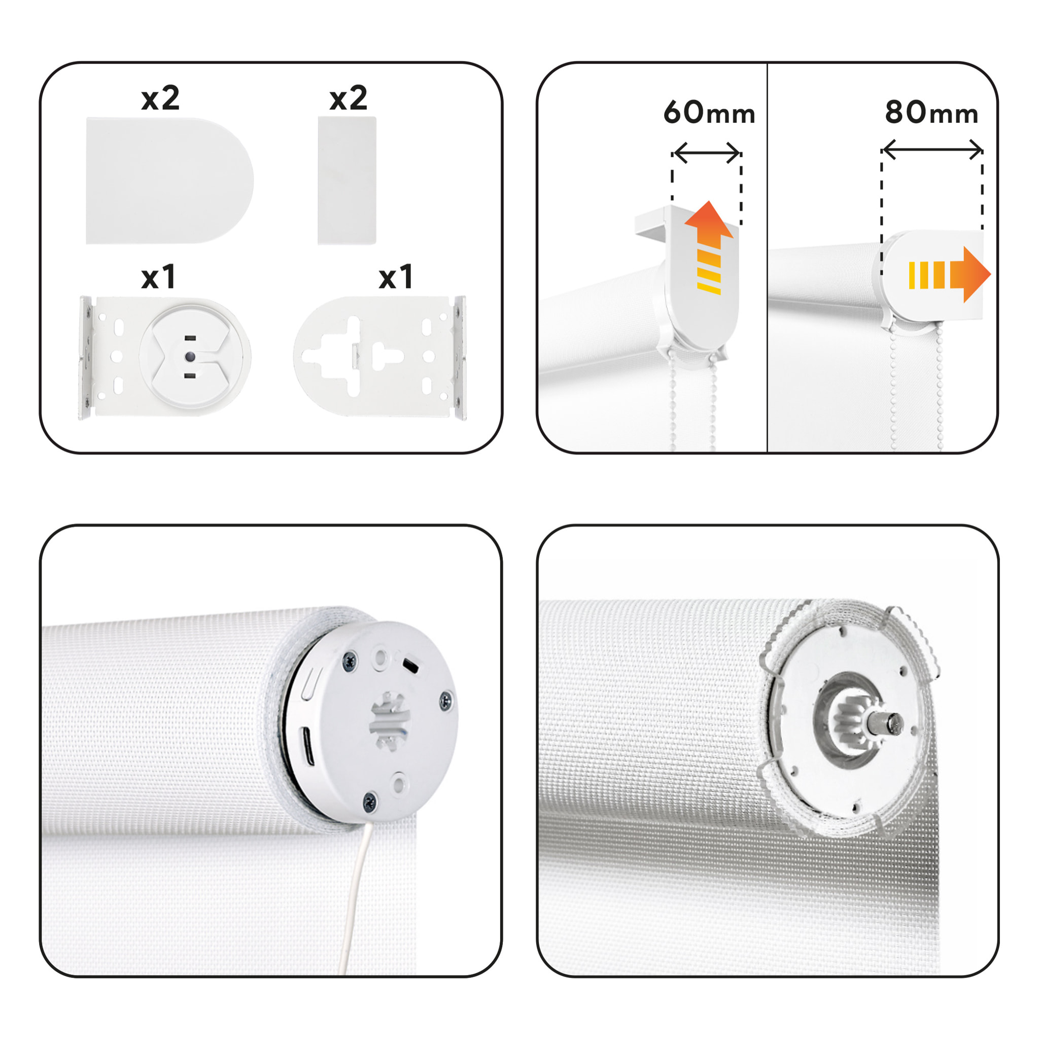 Estor motorizado SCREEN PRO Solar Nieve