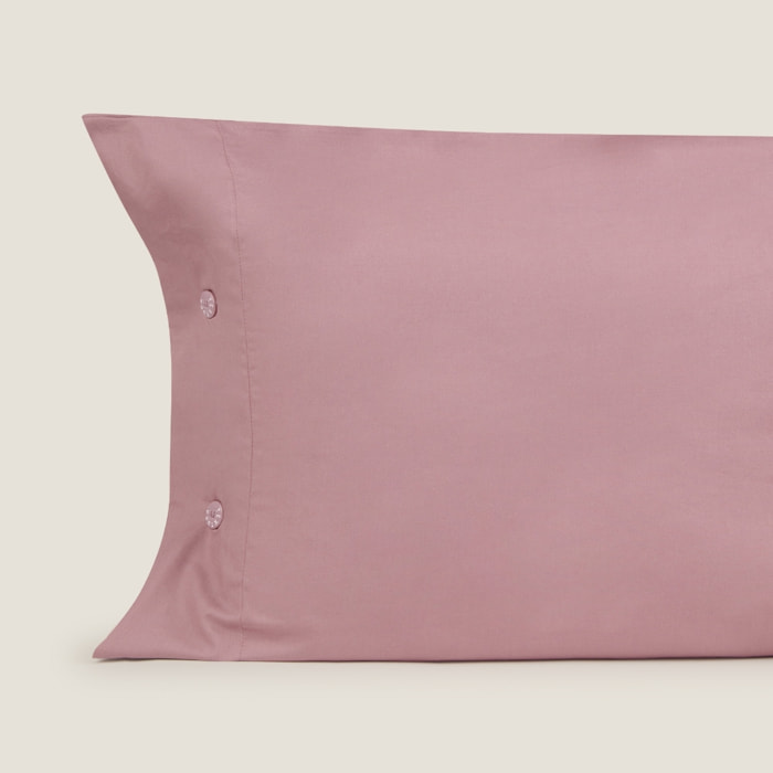 Funda de almohada algodón percal Best color rosa oscuro 100% Algodón percal