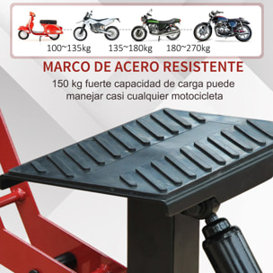 Caballete Elevador Taller Moto Universal Ajustable Soporte Moto Cross Acero