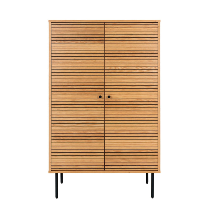 Tolga - buffet haut - chêne - 80x130 cm - Bois