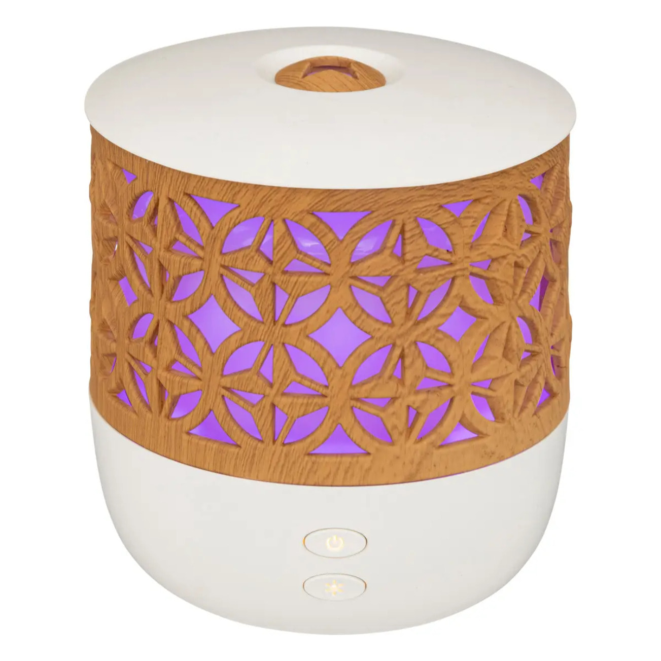Diffuseur d'huiles essentielles blanc et bois 100ml