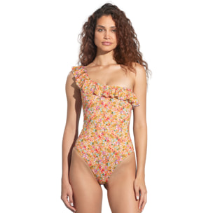 Costume mare donna intero orange flower Noidinotte