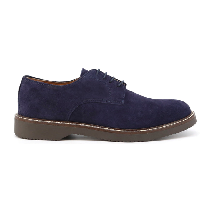 Zapatos Oxford para Hombre - Duca di Morrone Alessio Suede Blue