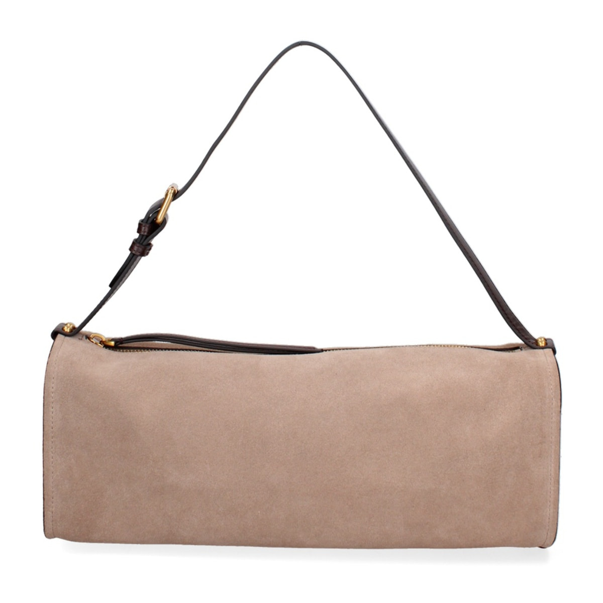 Borsa a spalla da donna Made in Italy - Valoria Chic - Pelle scamosciata - 35.0 x 14.0 x 10.0 cm