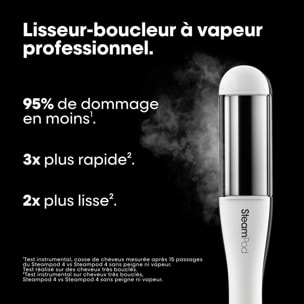 Steampod 4 - Pack Lisseur-Boucleur Professionnel à la Technologie Vapeur Brevetée & Soin 3-en-1 50 ml