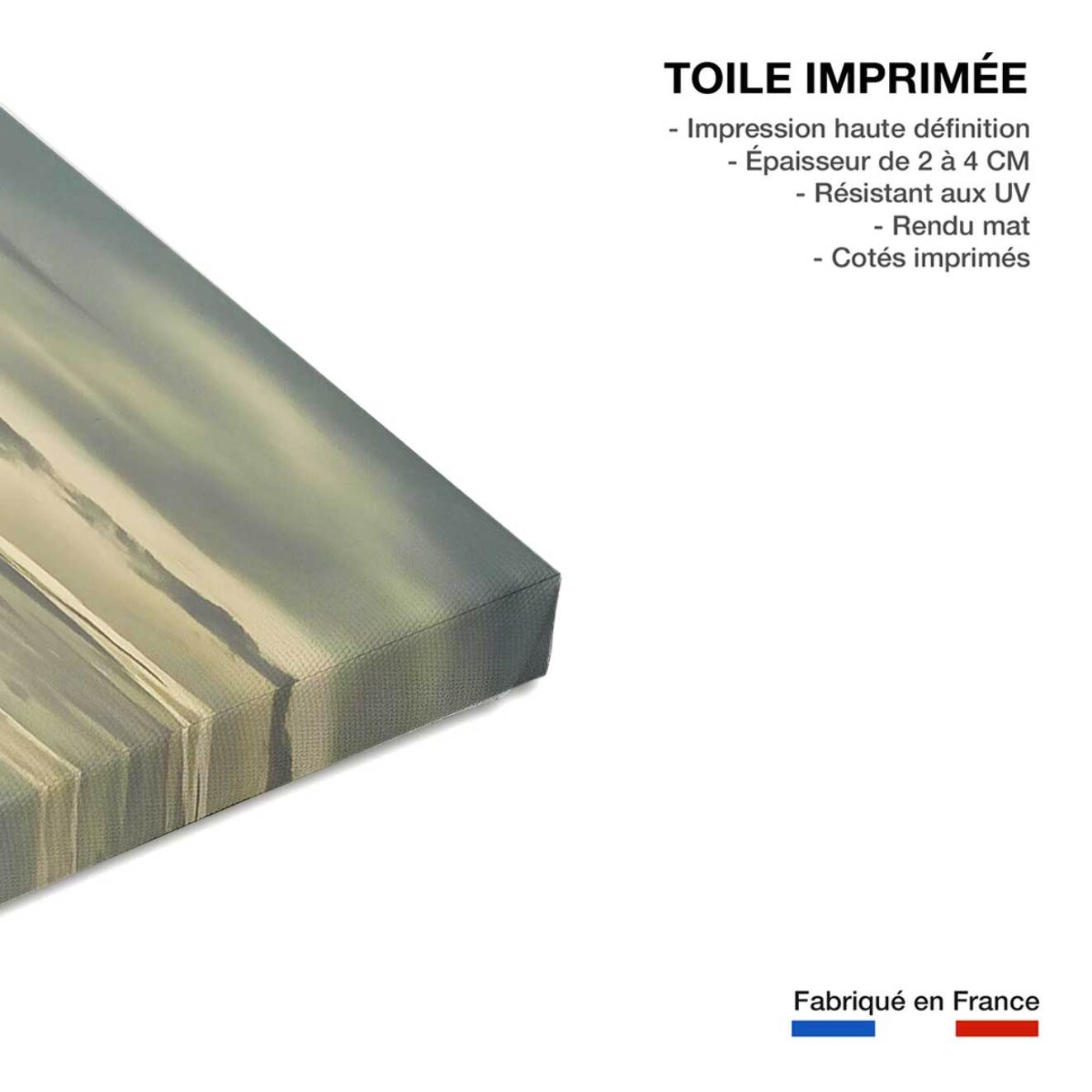 Tableau paysage ocean Surf dans les landes Toile imprimée
