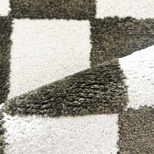 PANTONE - Tapis vert à motif damier TERRA DEL SOL