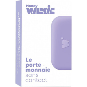 Porte-monnaie MONEY WALKIE sans contact avec coque POP Lila