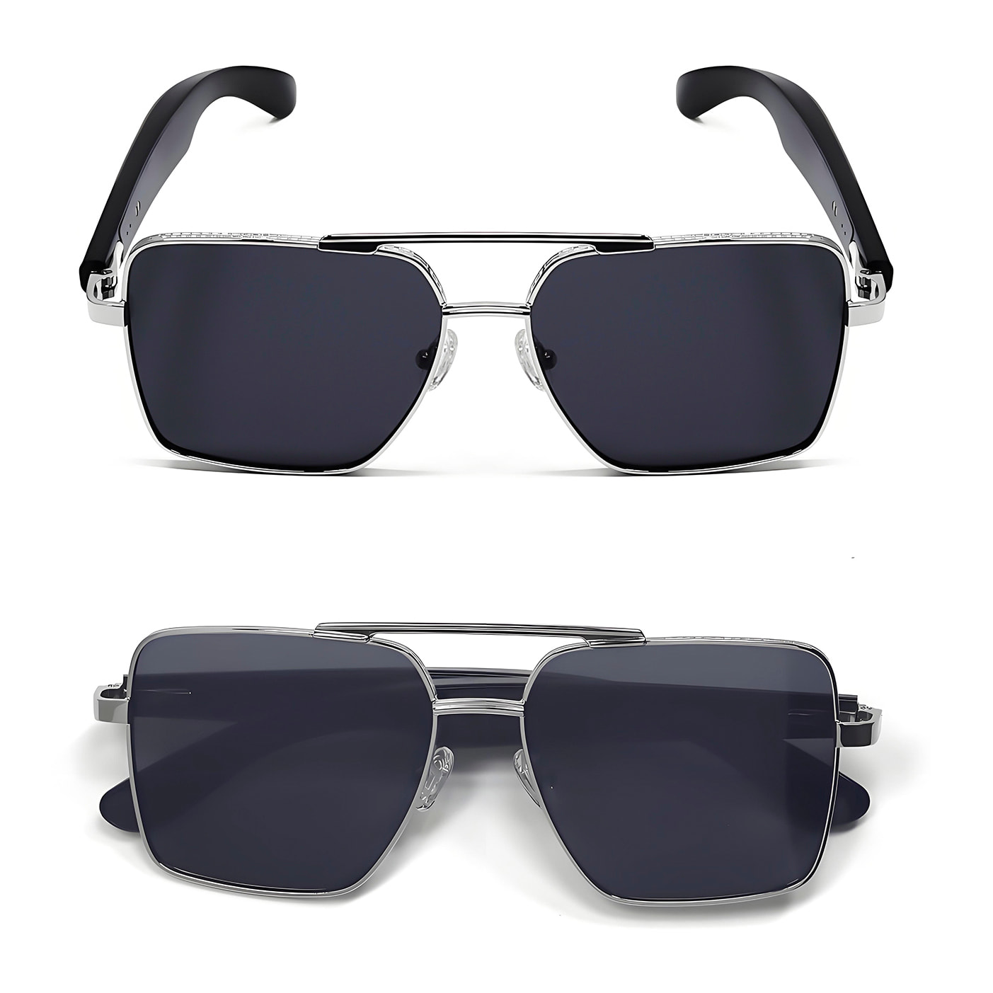 Gafas AI GT-30 con llamadas bluetooth, control remoto de cámara, reproducción de música y asistente de voz.