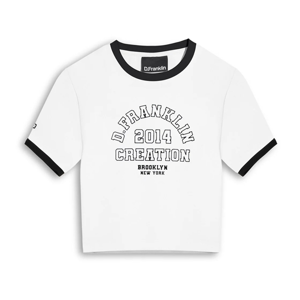 Camiseta Corta Mujer Ribbed Cropped D.Franklin