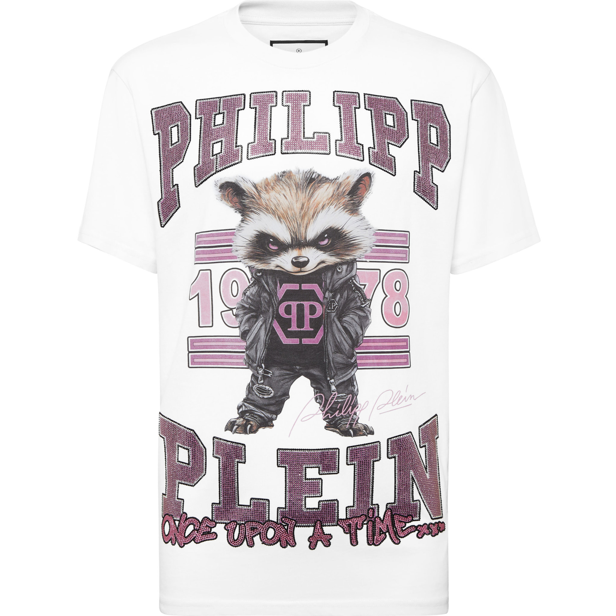 PHILIPP PLEIN Maglietta girocollo Ss COLLEGE