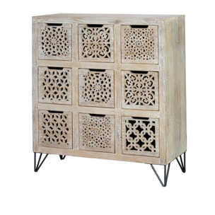 Cómoda - madera de mango - 102x88x38cm