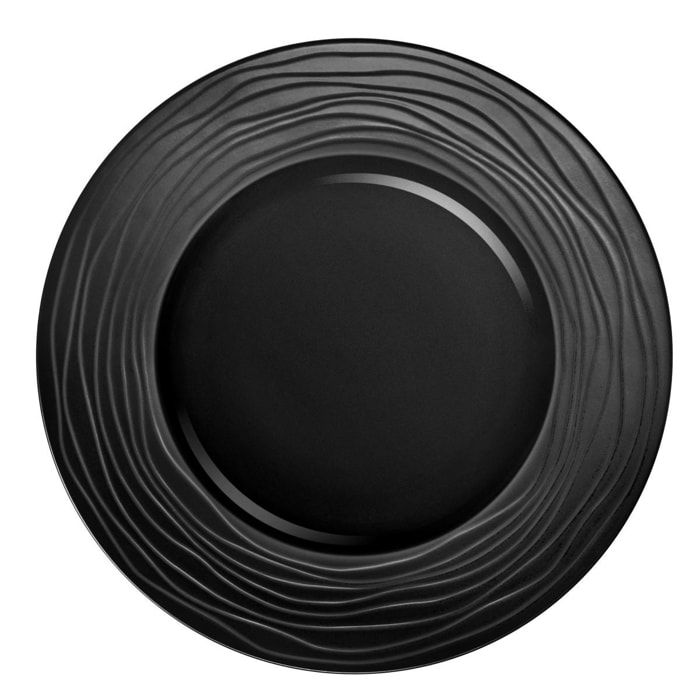 Aventure Noir - 3 assiettes de présentation 31.5cm