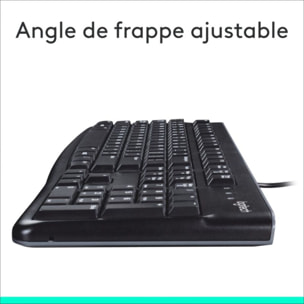 Clavier filaire LOGITECH K120 USB touches silencieuses