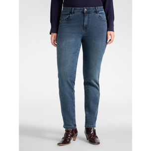 Elena Mirò - Jeans skinny "Helena" en denim washed - Azul
