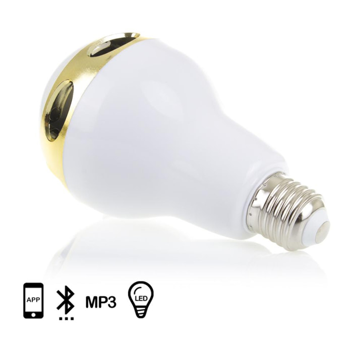 Altoparlante bluetooth dal design a lampadina con illuminazione BT5