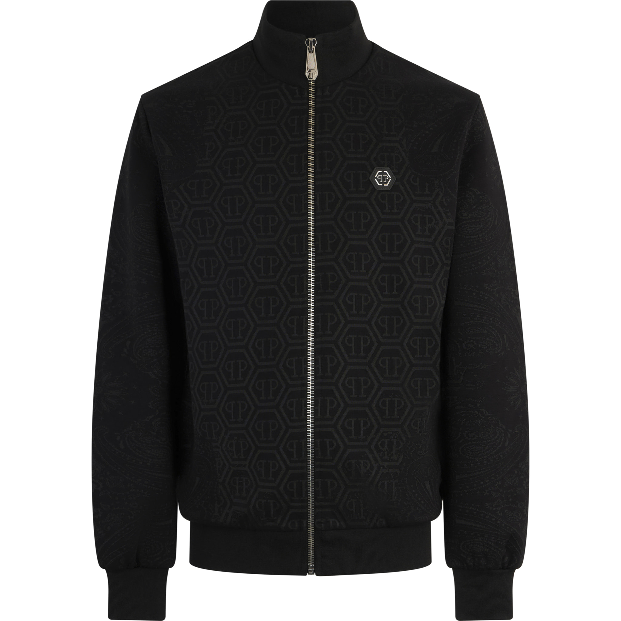 PHILIPP PLEIN Tracksuit Jacket Jacquard Monogram Paisley