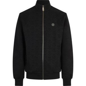 PHILIPP PLEIN Tracksuit Jacket Jacquard Monogram Paisley