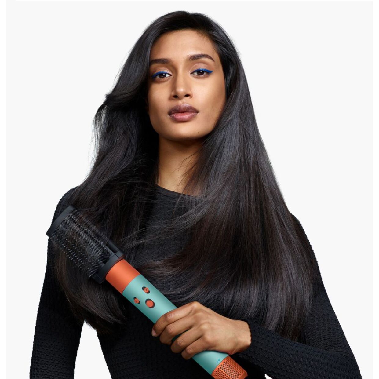 Multi-styler asciugacapelli Dyson Airwrap i.d.™ (capelli mossi e ricci) Acquamarina/Tangerine | Nuovo