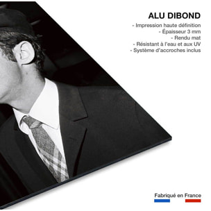 Tableau noir et blanc célébrité Jean-Paul Belmondo Tableau alu Dibond
