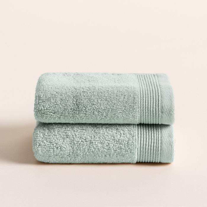 Set 2 Toallas Harmony Aqua - Zero Twist - 600 Gramos