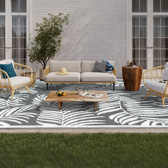 Tapis extérieur Hawaï 270x470cm gris