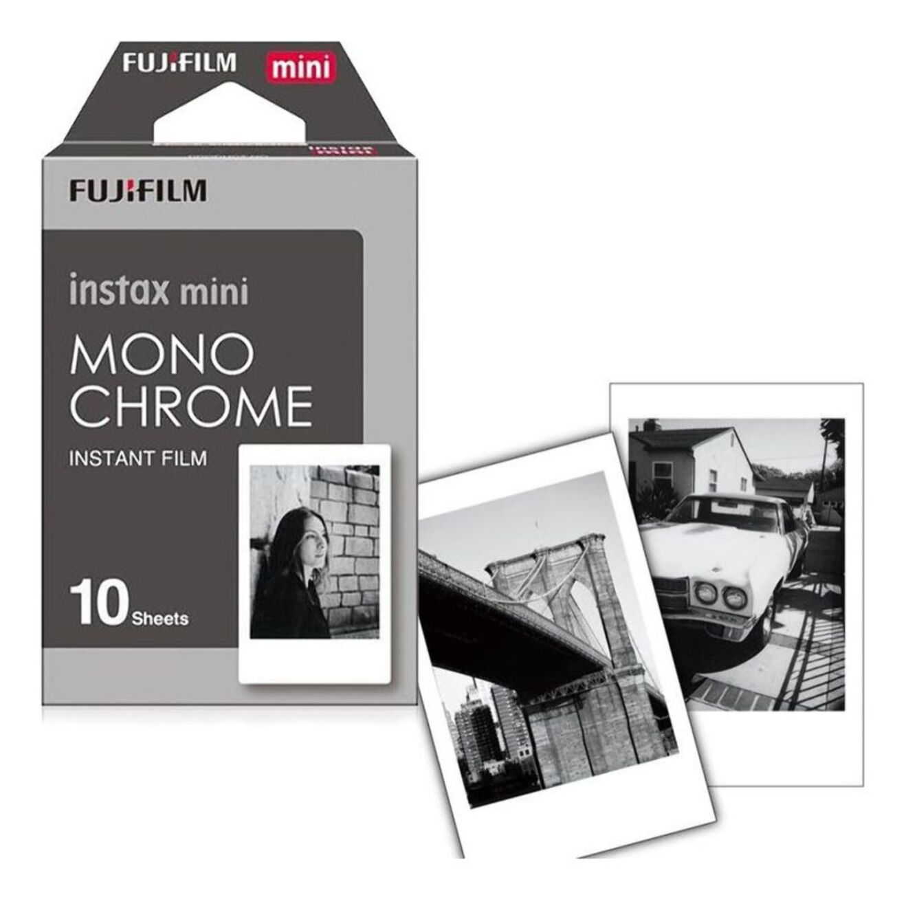 Papier photo instantané FUJIFILM Instax Mini Monochrome (x10)