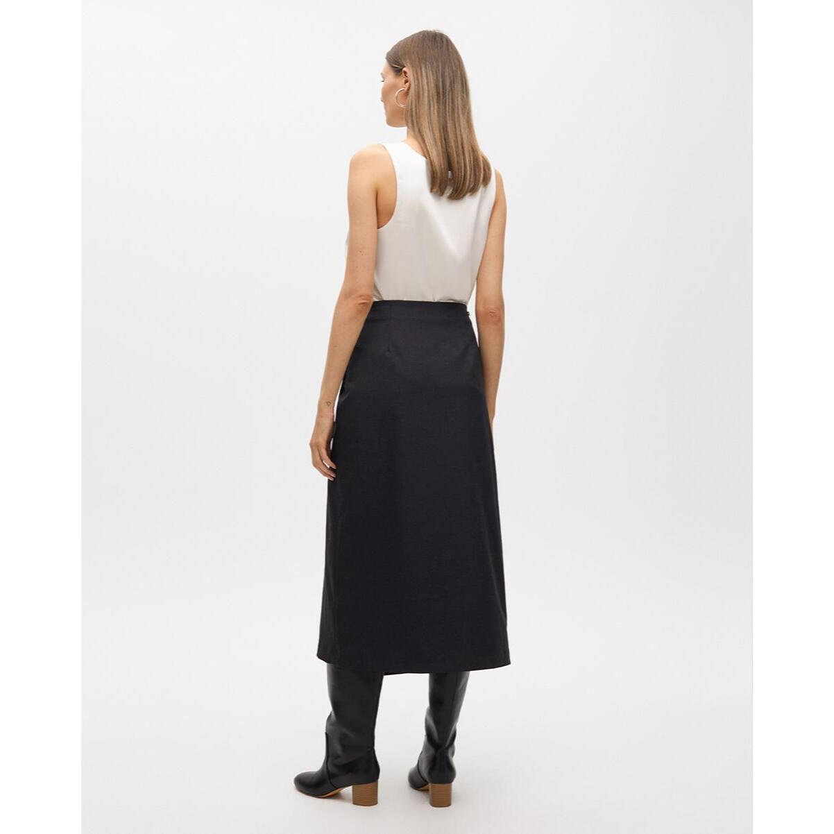 Gonna asimmetrica arricciata