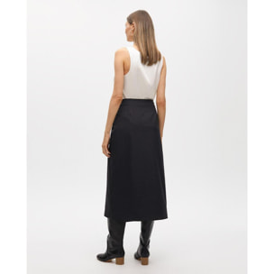 Gonna asimmetrica arricciata