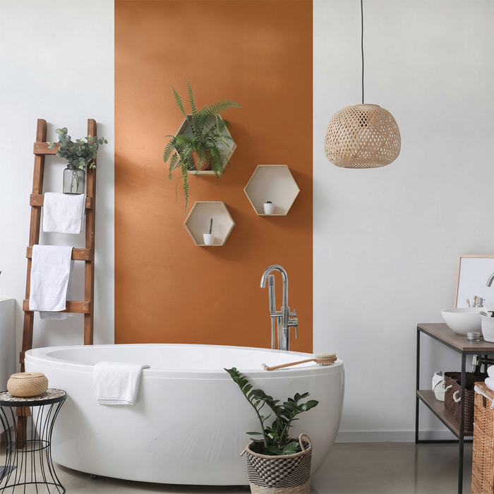 Rouleau adhésif décoratif Vinyle au Mètre - Noisette - Sticker Lavable Imperméable Mur Cuisine Meubles