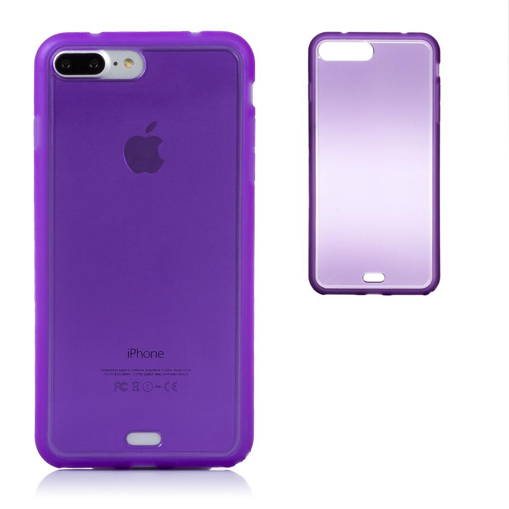 CARCASA TPU TRANSPARENTE CON COLOR IP 7 PLUS / IP8 PLUS