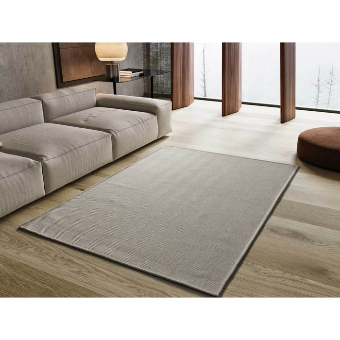 ESPIGA Alfombra lisa lavable en color beige, varias medidas disponibles