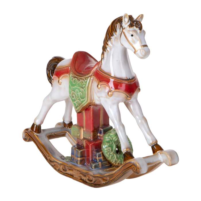 Cavallo dondolo - Pezzi 2 - 25,5xH23x8cm - Bianchi Dino SpA